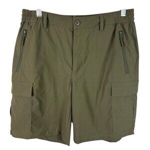 MagcoMsen Men's M Outdoor Cargo Shorts Olive New Inseam 8.25"